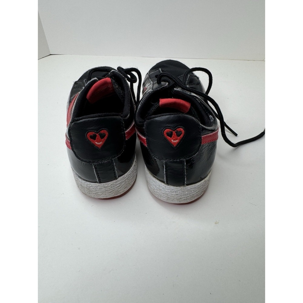 NIKE BLAZER LOW (GS) BLACK RED AO1033 001 KIDS US 3Y Heart Embroidery 2017 - Picture 5 of 10